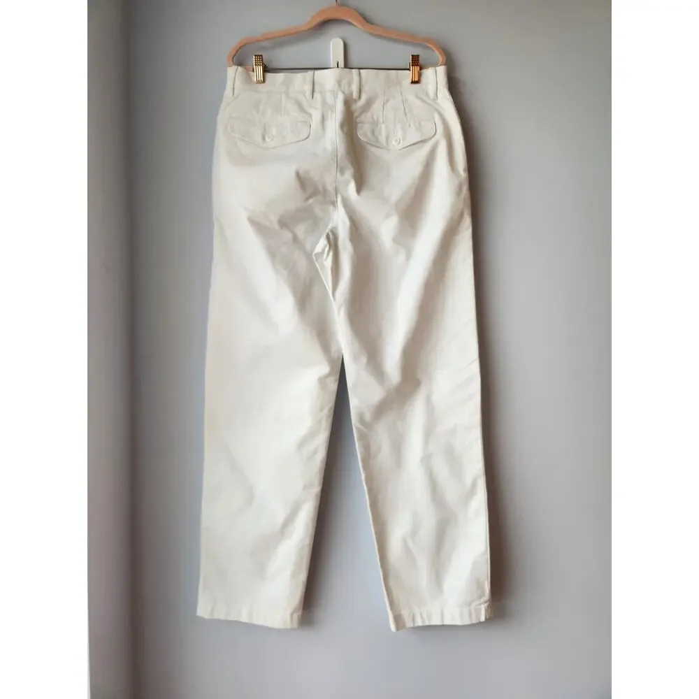 NWT J. Crew Men's Classic Chino Pant White 31/32
